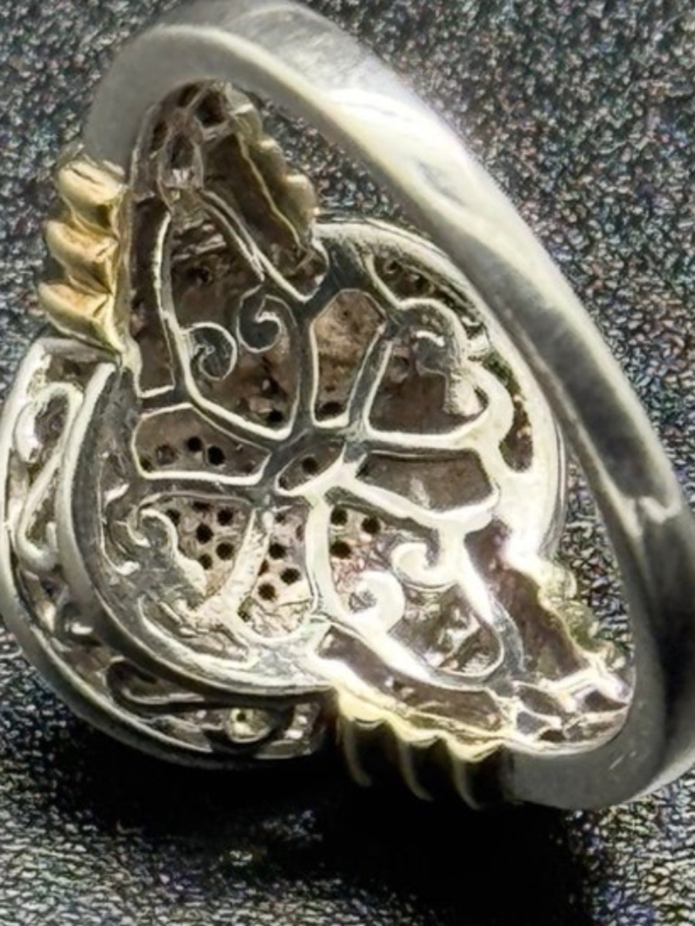 JWBR Sterling Silver Diamond Pave Ring ๐ - Picture 3 of 10